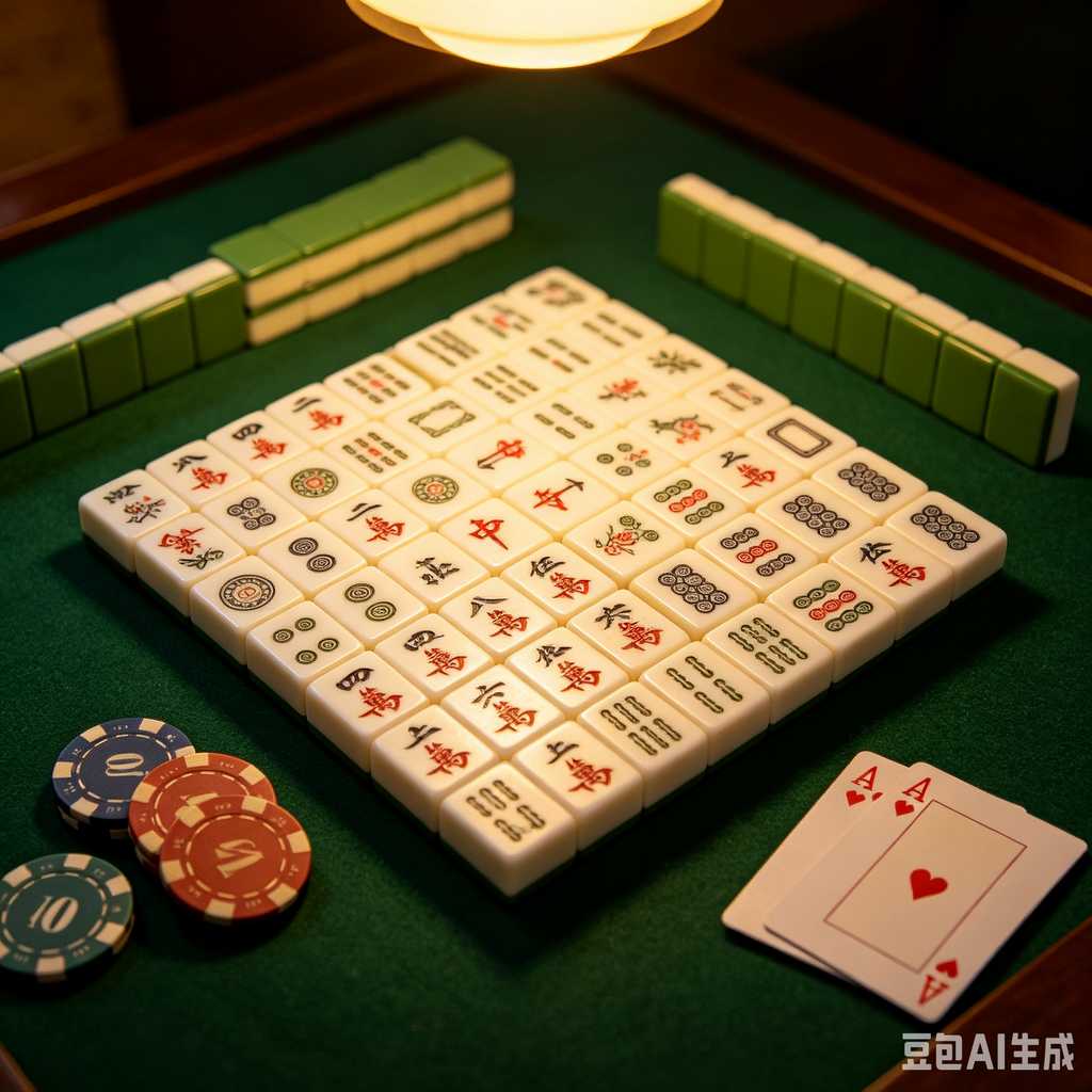 elegant text mahjong tiles